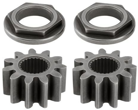 eMagTech 2 Kit Pignons D'arbre de Direction Et de Bagues Compatible avec MTD Compatible avec Cub Cadet 717-1554 917-1554 941-0656A 741-0656A Précision de Direction de Tondeuse à Gazon