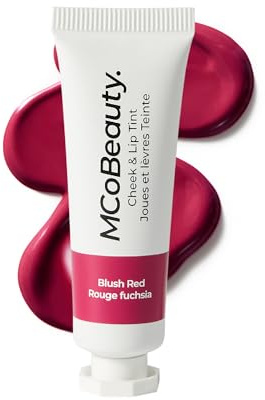 MCoBeauty - Cheek and Lip Tint - Dewy Gel-Cream Formula for Buildable Colour - Multi-Use Tint for Lips and Cheeks with a Soft Radiant Finish - Blush Red Shade