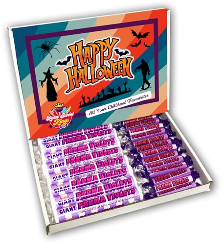 Parma Violets Halloween Sweet Gift Box Hamper (RETRO HALLOWEEN FRONT)