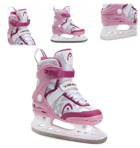Head Icebreaker Freizeit-Schlittschuhe – für Anfänger und Fortgeschrittene, rostfreie Stahlkufen, Schnallen und Klettverschlüsse (PINK, 41)
