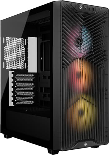 CORSAIR 3200D RS ARGB Mid Tower PC-Chassi, 3x Fläktar Ingår – Rök