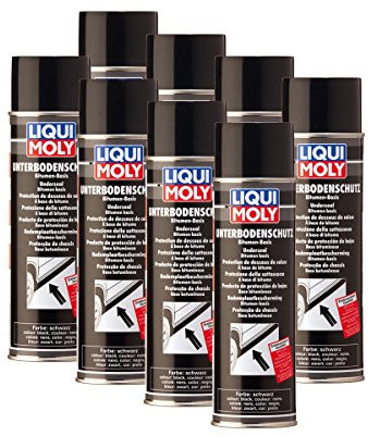 8X LIQUI Moly 6111 Unterbodenschutz Bitumen schwarz Spray Unterboden-Schutz 500m