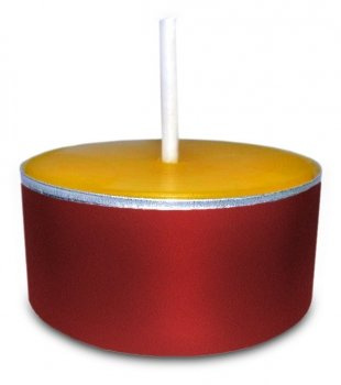 22x Bienenwachsteelichter – 100% naturreines Bienenwachs – handgefertigt in Deutschland – warmes, ruhiges Kerzenlicht – in roten Aluminiumschalen