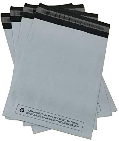 Large 25x Grey Mailing Bags 17” x 22” Polythene Self Seal Big Plastic Envelopes 100% Recyclable - Parcel Postal Postage Packaging Bags Strong Packaging Bags