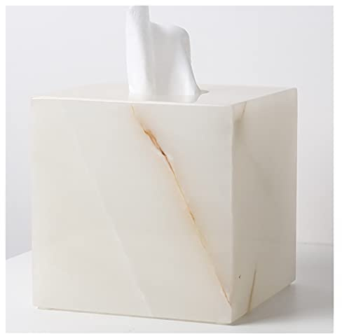 Taschentuchbox Marmor,praktische Design Kosmetiktücher-Box,Taschentuchspender Kosmetiktücher Box,edler Taschentuch-Spender,für Badezimmer-Dekoration,Schreibtisch Dekoration, Schlafzimmer-Accessoires