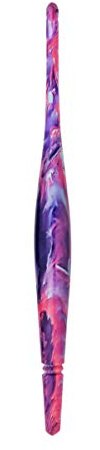 Ommi Häkelhaken mit ergonomischem Griff | Handgemachte 17 cms Häkelhaken | Häkelnadel - fertige kunstvolles Garn an | Das perfekte Geschenk! (Purple, 10 mm)