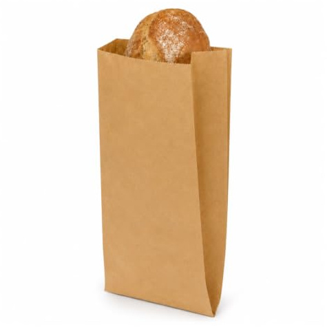 Virsus 200 Sacchetti di Carta per Alimenti colore Avana, misura 17x34 cm, Buste in carta Kraft per Trasporto di Cibi e Oggetti - M