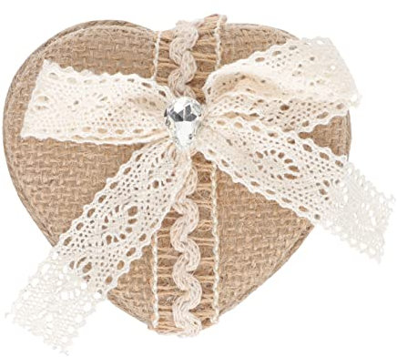 TOPBATHY Ringbox Aus Leinen Und Acryl Für Verlobungsring Und Schmuck Lagerung Als Geschenkbehälter Für Hochzeit Und Romantische Anlässe