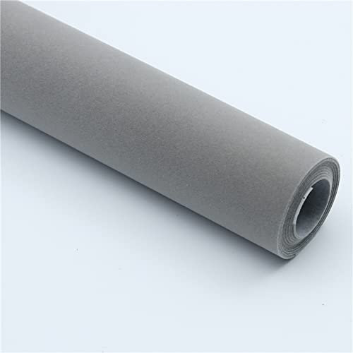 HARICSET Bastelfilz Selbstklebend 150 cm Breit Kinder Vliesstoff Stoff Filzplatten zum Filzuntersetzer Basteln Nähen DIY Patchwork(Size:1.5 * 2m,Color:grau)