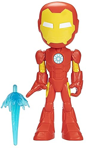 Hasbro spidey and his amazing friends marvel supersized iron man actionfigur, förskola superhero toy for kids ages 3 och up
