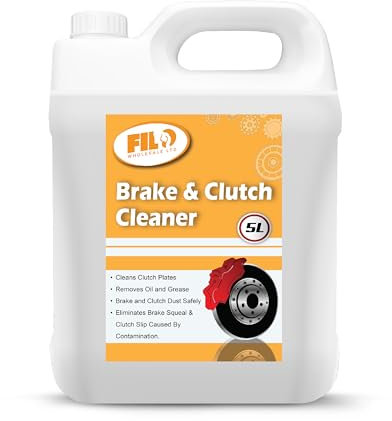 Filo Brake and Clutch Cleaner 5L with Brake Cleaner Spray Bottle 1L | Disc Brake Cleaner Removes Oil, Grease and Brake Dust | Improves Braking Efficiency | For Cars, Motorcycles & Bicycles