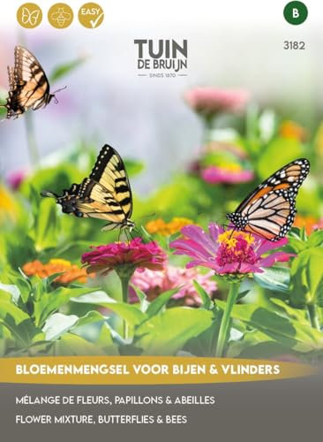 Tuin de Bruijn® Samen - Blumenmischung für Bienen und Schmetterlinge - Vorteilspack - 5 Gramm
