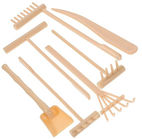 Abaodam Mini-râteaux De Jardin Zen pour Bac à Sable Outils De Jardin Accessoires De Et Durables pour Créer Motifs Et Décoration