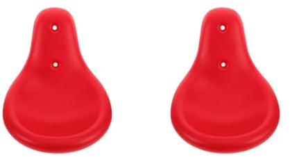 Toddmomy Playground Seesaw Seat: 2Pcs Red Plastic Seesaw Seat Pad for Toddlers, Hole Distance 12.5cm/10.5cm, Quick Installation for Parks & Residential Areas