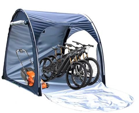 Fxiaobin Storage Sheds Can Be Spliced Bike Tent Outdoor Storage Waterproof for Patio Furniture,Bicycle,Motorcycle Bicycle Storage Outdoor,Black