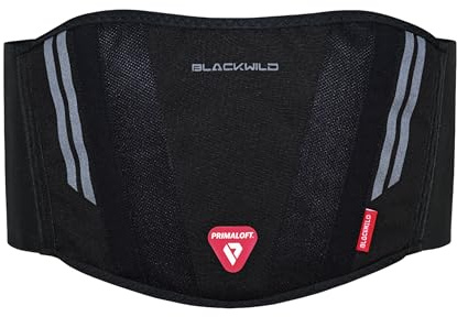 BLACKWILD Nierengurt Motorrad mit Primaloft® | Rückenstützgurt für Motorradfahren, Fitness & Outdoor – Wärmend, Atmungsaktiv & Verstellbar | Nierengurt Motorrad Herren und Damen