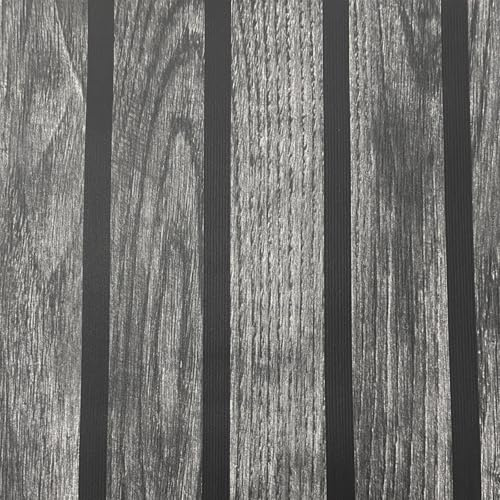 Black Wooden Slats Wallpaper Grey Textured Free Match Feature Wall Living Room