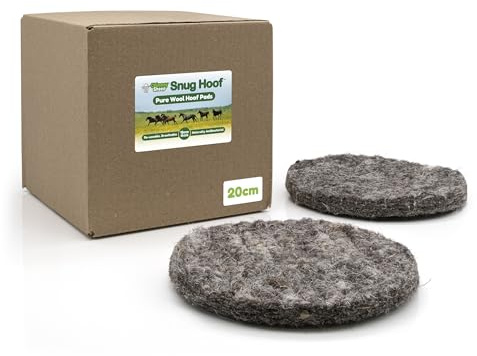 Chimney Får Snug Hoof ren ull hovkuddar, 20 cm, låda med 10