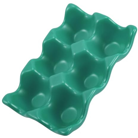 Portauova in Ceramica a 6 Scomparti per Frigorifero e Casa | Facile da Pulire, Design Multifunzione, Effetto Isolante, Pezzo Decorativo per Conservazione Ordinata