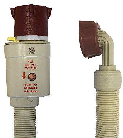 Tuyau d'alimentation Aquastop pour lave-vaisselle et machine à laver 2,50 m gris