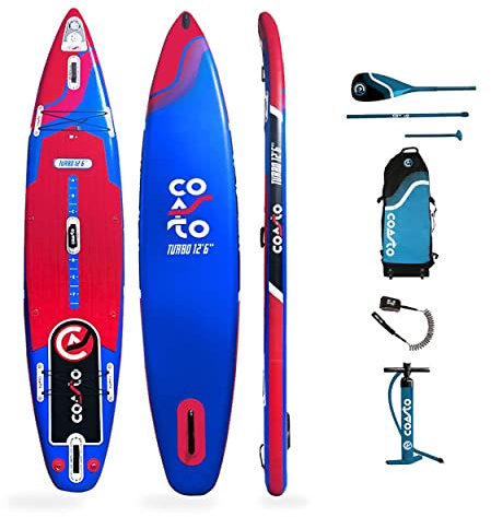 Coasto Unisex – Erwachsene Turbo Sup Tabelle, Blau Rot, 12'6