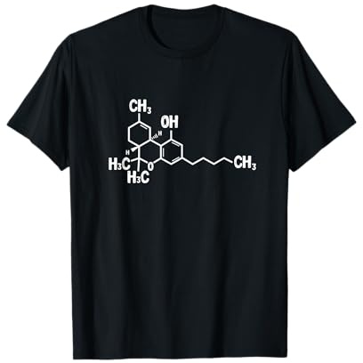 THC Molecule Cannabis Dénoyauteur de cannabis T-Shirt