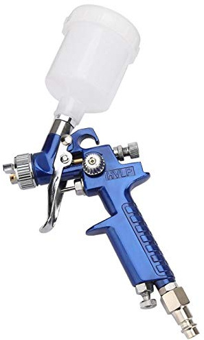 Kadimendium Aerógrafo de Gravedad Pistola Pulverizadora para Coche Pintura Al óleo Aerógrafo Neumático Tipo Europeo Pistola de Aerógrafo(1.0mm caliber)