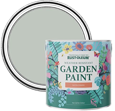 Rust-Oleum Green Mould-Resistant Garden Paint In Satin Finish - Chalk Green 2.5L