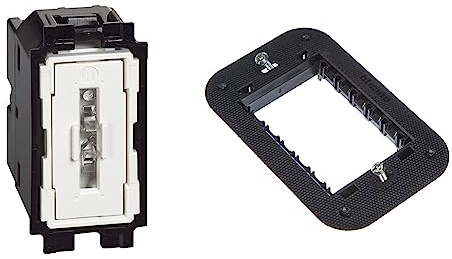 Bticino SK4003F Deviatore Tradizionale Living Now & Living Now Supporto 3 moduli, nero