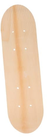 KOMBIUDA Partygeschenk Leeres Graffiti-Skateboard Leeres Brett Unfertiges Brett Leere Skateboards Doppelseitiges Skateboard Graffiti-versorgung Klassisch Hölzern Kleines Skateboard Kind