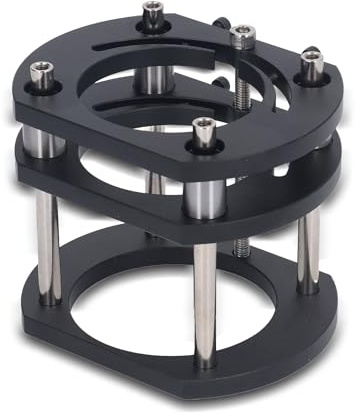 FLEXMAN Router Sollevamento, Set di Piastra Fresatrice da Banco in Alluminio 0 a 54 mm, Tavolo per Fresatrici Sistema Sollevamento Preciso, Accessori per Fresatrice per la Lavorazione del Legno