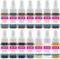 TATTOOI Professionelle Tattoo Tinte Set Permanent Make-up Augenbrauen Lippen Augenlinie Tattoo Farbe Microblading Pigment Körper Schönheit Kunst Supply Dynamische Tattoo Tinte 14 Flaschen Basis Tattoo