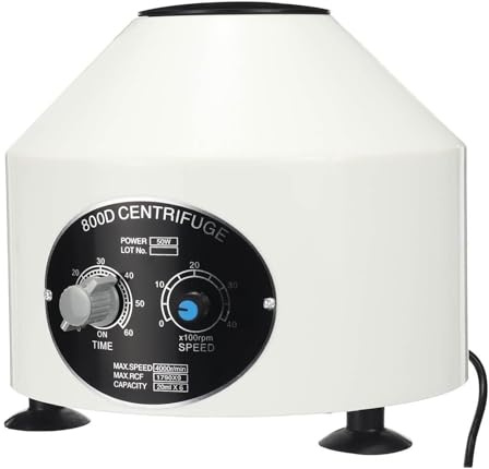 Mini Centrifugeuse Électrique 800D, Machine Centrifuge De Sang De Laboratoire À Basse Vitesse, Fonction De Synchronisation De 4000 Tr/min, For PRP Équipement de laboratoire