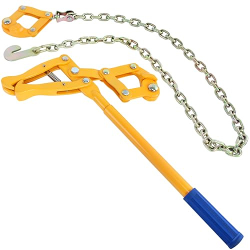 Zwinz 47.25 Chain Link Fence Strainer, Heavy Duty Barbed Wire Tensioner,Chain Strainer Wire Tensioner Labor-Saving Lever Design Capacity 2200lbs for Farm