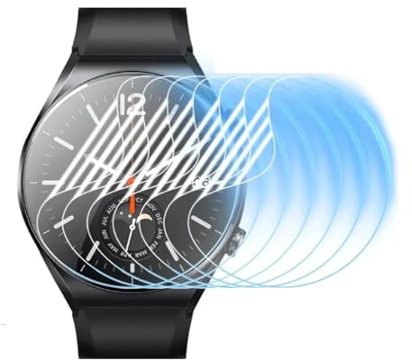 SRSRROP 5 Pezzi Pellicola Protettiva Compatibile per Xiaomi Watch 2 (1.43) | HD Trasparente TPU Pellicola,Sensibile al tatto,Senza Bolle