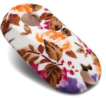 Schlüsselhülle ME kompatibel mit Mercedes C-Klasse S-Klasse EQE EQS GLC für 2 Tasten Autoschlüssel Silikon Cover Schlüssel Hülle für Auto Schlüssel Schutzhülle Etui (Blumenmuster)
