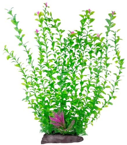 Kathson Kunststoffpflanzen für Aquarien | Künstliche Aquarienpflanzen | XXL Aquarium-Deko 52 cm - Hochwertige Fischbecken Dekorationen