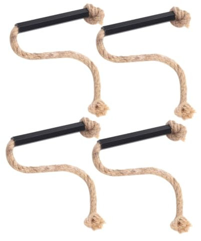 VANZACK Allumeurs De Corde D'extérieur Pratiques, 4 Pièces, Allume-feu De Camping, Cordes De Feu Portables, Fournitures De Camping