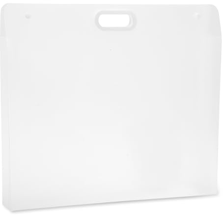CAPASTEC Kunstmappe Weiß 1 Stück Für Kunstwerke PP Wasserdicht | Größe 57cm X 45.5cm, Für Skizzen, Für Fotografie, Für Kunstwerke, Aufbewahrungsbehälter