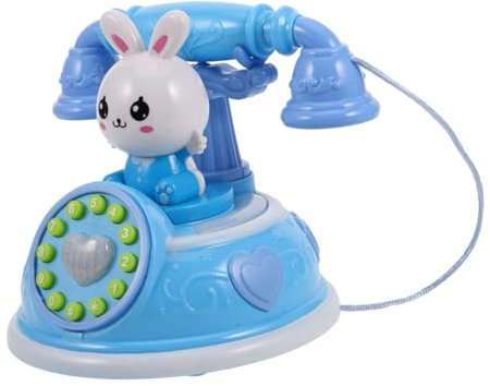 Kisangel Retro Kindertelefon Für Interaktive Rollenspiele Leuchtendes Spielzeugtelefon Mit Verschiedenen Spielmodi Requisite Für Kreative Spielszenarien Für Jungen