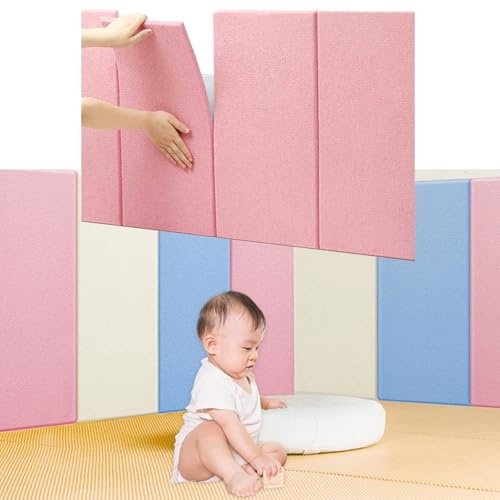 Panneaux muraux rembourrés, Autocollants muraux Anti-Collision 3D, Rembourrage Mural pour Enfants, Panneaux muraux acoustiques Auto-adhésifs, Panneaux muraux rembourrés, Coussin de