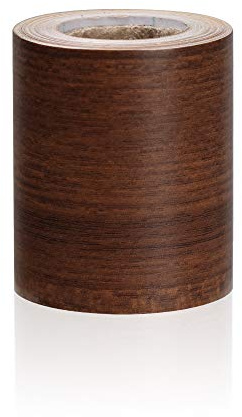 YZWHKJ Cenefa Adhesiva Cocina Papel tapiz de zócalo madera, pegatinas esquina borde pared, autoadhesivo, impermeable, línea cintura for sala estar, rodapié vinilo(Light Brown,8cm x 4.75m)