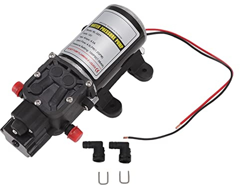 Diaphragm Water Pump Self Priming Intermittent Diaphragm Pump High Pressure Water Pump for Home Marine (RL 3201(12V))