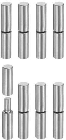 QUARKZMAN 8 Piezas De Bisagras De Barril Soldables, 4-3/8 X 3/4 De Acero Al Carbono De Alta Resistencia Desmontables Para Soldar En Puertas De Metal Puertas Abatibles Cuesta De Remolque