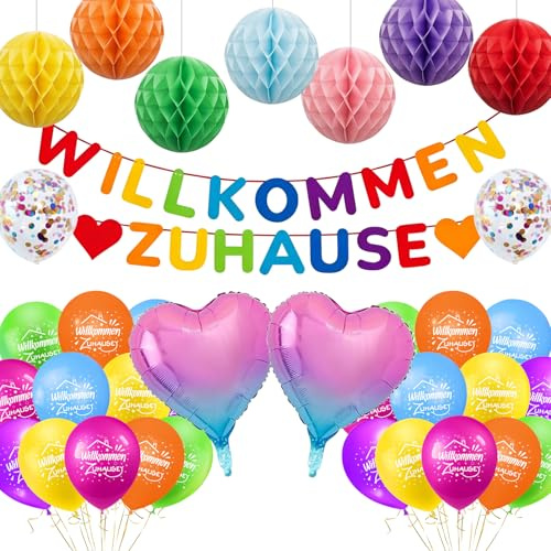 Fizdoqg Welcome Home Decoracion, Decoración Bienvenida Casa Globos