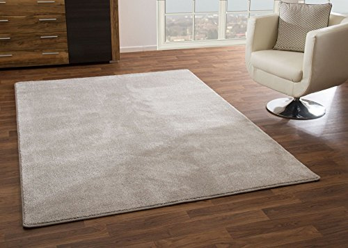 Steffensmeier Designer Teppich Modern Oxford Robuster und Weicher Flor in Hellgrau, Größe: 200x250 cm