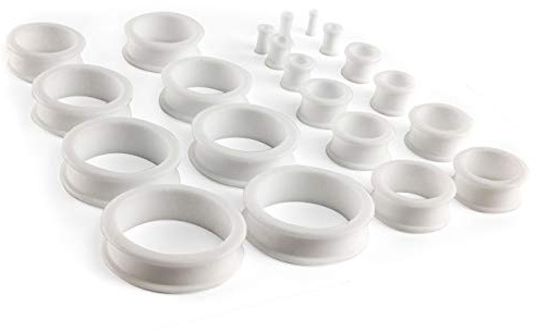 Phimostretch Phimosis-Drehnringe, Ohr-Stretching-Set, 3 mm bis 38 mm, 20 Ringe
