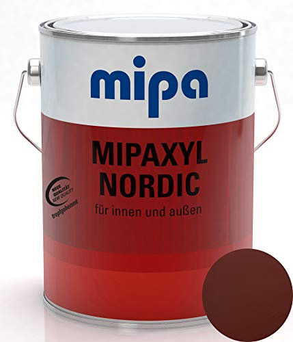 Holzlasur High Solid Mipaxyl Nordic für Volltonanstriche 2,5l im Wunsch Holzfarbton (Schwedenrot)