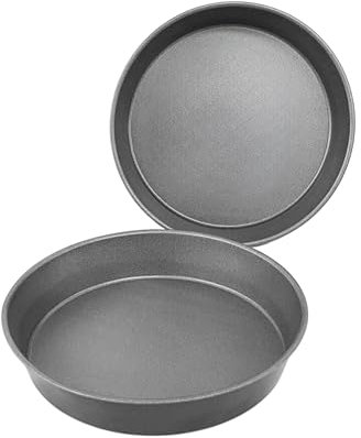 Great British Bakeware 2 Pack 10 Tapered Sides Deep Double Coated Non-Stick Victoria Sandwich Cake Tin, Baking, Oven Safe, Round Cake Tin, Fixed Base PFOA & BPA Free Cookware, Made in England