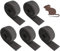 Lana de Acero Grado 0000 5Pcs Lana de Alambre de Acero Herramienta de Acero para Pulir Lana de Acero Fina para Limpiar Acabado de Madera Vidrio Cristal Metal Piedra 320cm 100g